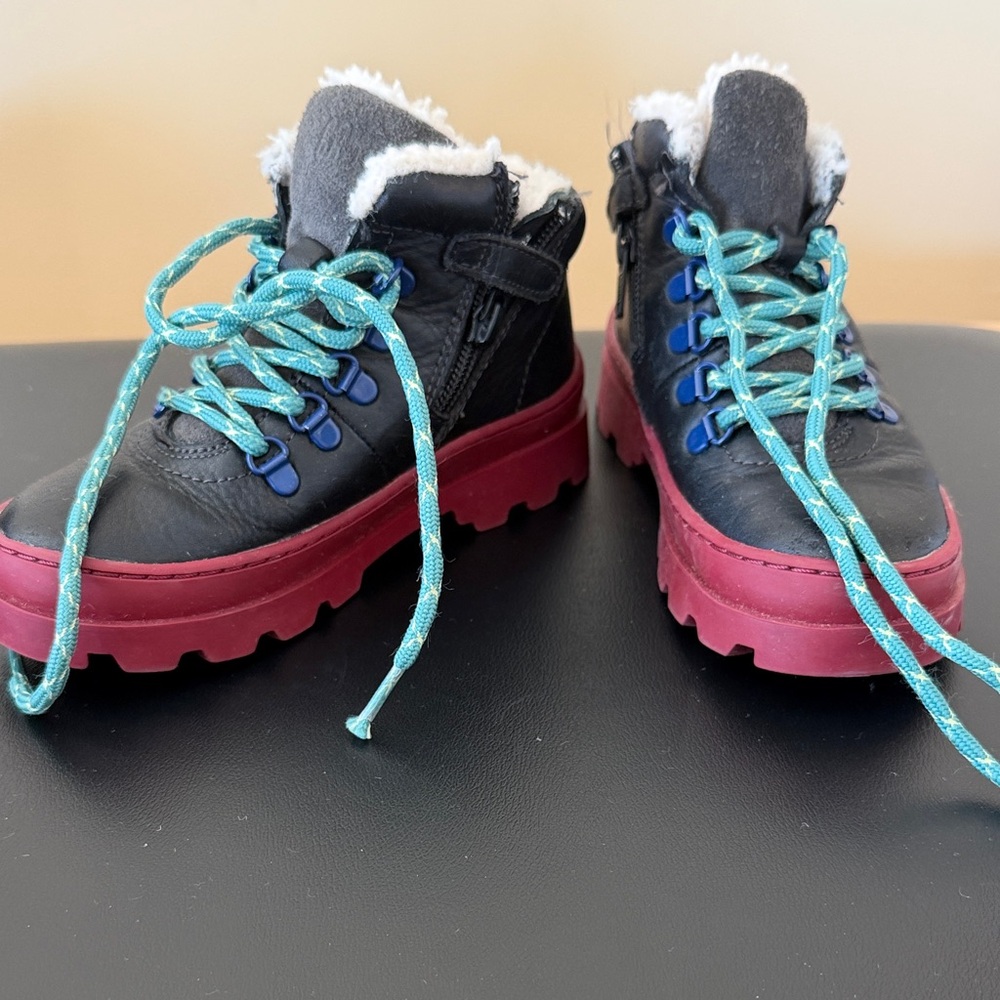 Camper Boots black like new size 29 toddler size 11